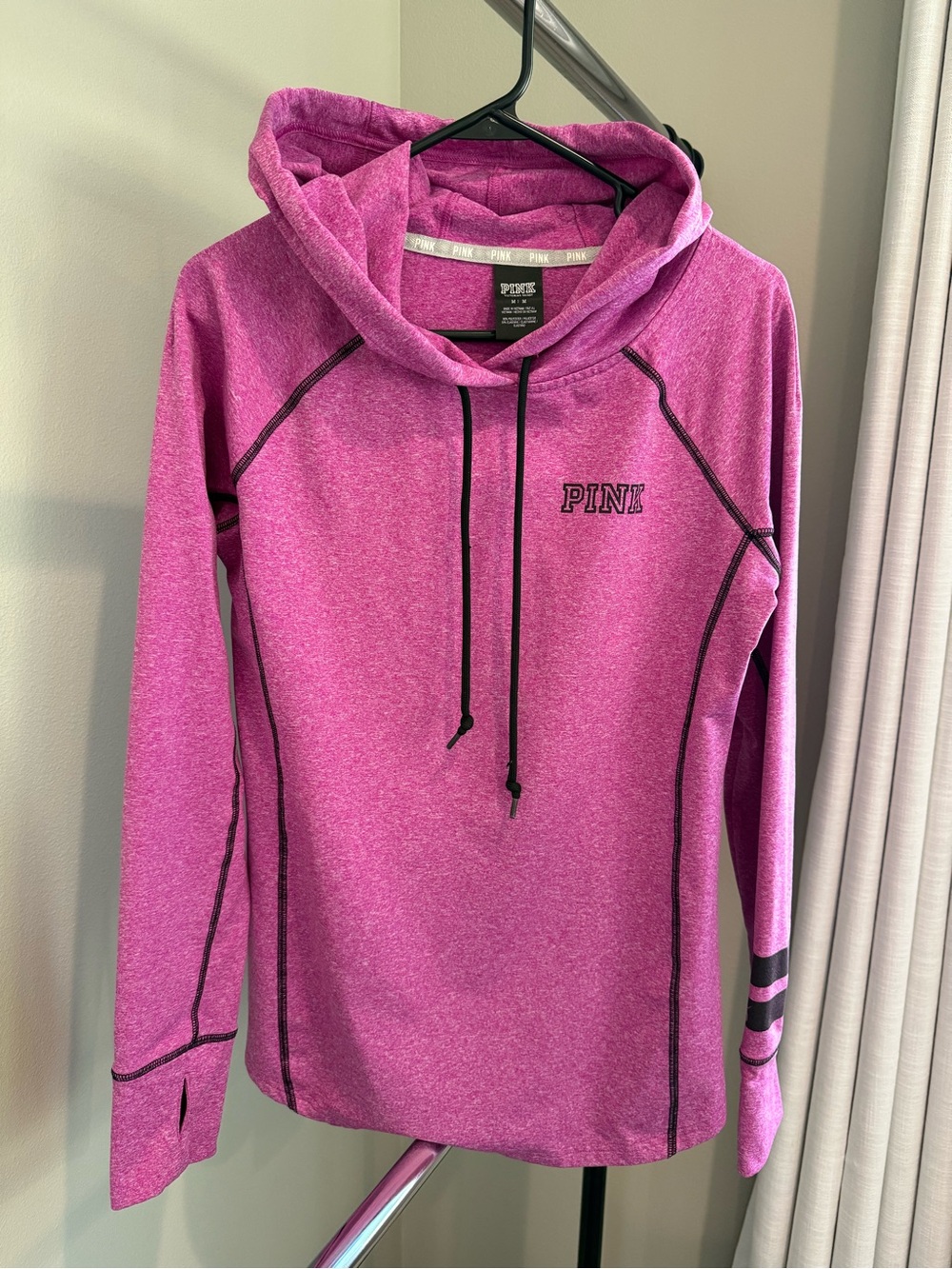 PINK Victoria's Secret Heathered Pink Pullover Hoodie